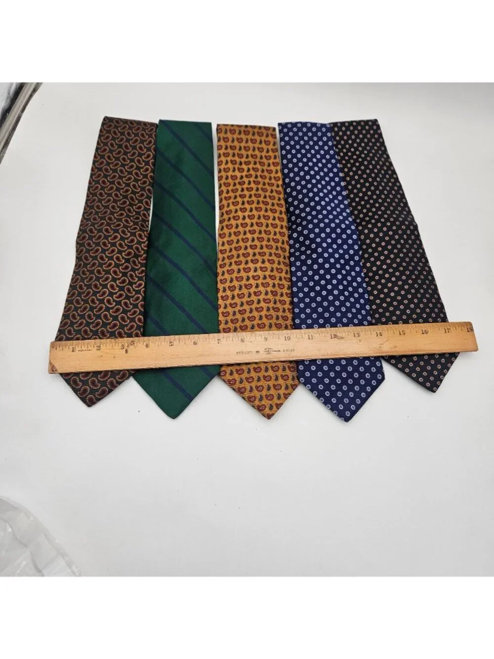 Brooks Brothers Lot of 5 Silk Ties Striped Paisley Geometric